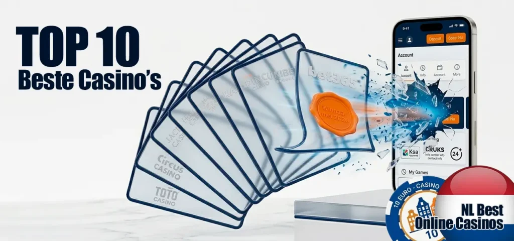 Top 10 beste en meest betrouwbare online casino's in Nederland.