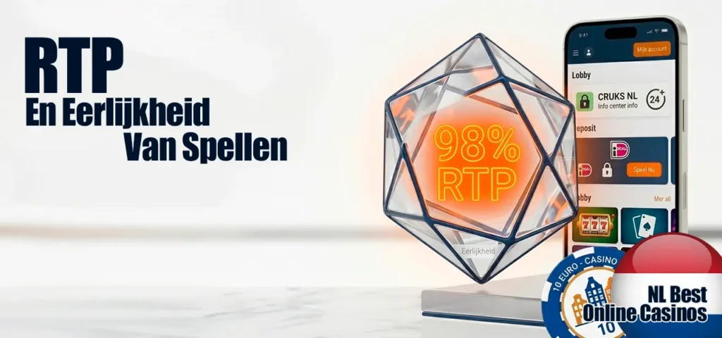 RTP en gecertificeerde eerlijkheid van online casino spellen.